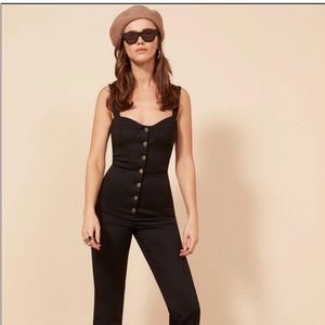 Reformation Jaime Jumpsuit in Black